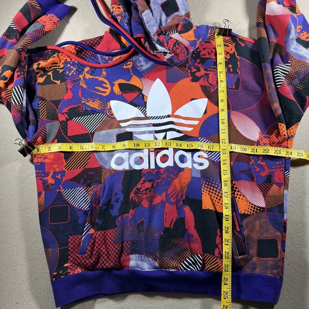 Adidas CNY‎ Hoodie Men Small Geometric Purple Orange GN5448 Streetwear